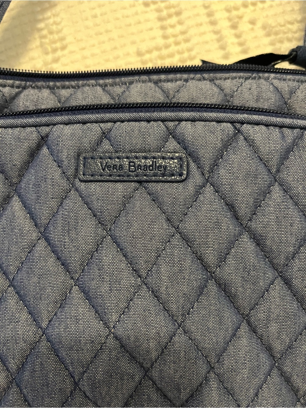 Vera Bradley Little Hipster in Quilted Denim, LNWOT - Picture 2 of 13